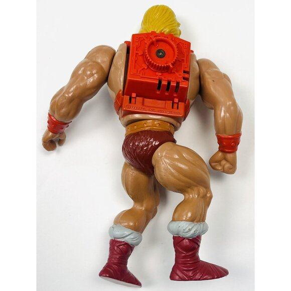 VTG 1984 MATTEL Masters of the Universe Thunder Punch He-Man w/ Shield & Ammo - Picture 4 of 11